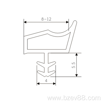 Anti-collision adhesive strips for indoor doors